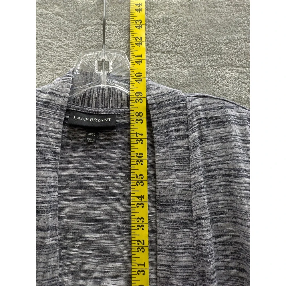 Lane Bryant Duster Cardigan Womens 18/20 Space Dye Open Front Short Sleeve Boho‎